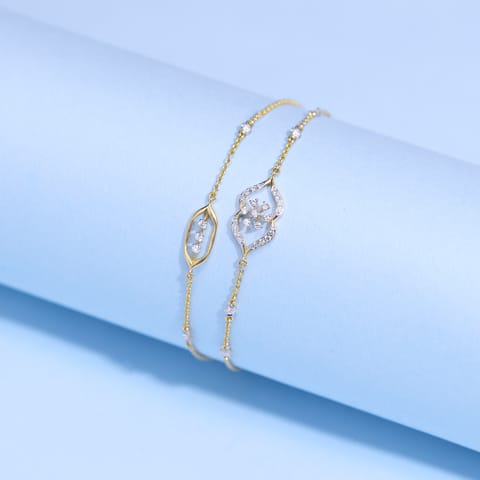 Serene Loop Multi Layered Diamond Bracelet