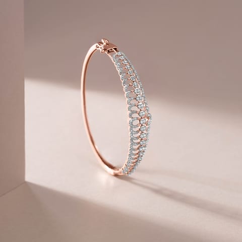 Graceful Ripplies Diamond Bracelet