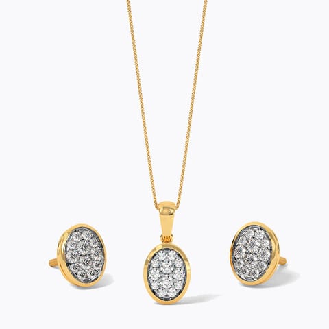 Regal Shimmer Diamond Pendant Set Regal Shimmer Diamond Pendant Set