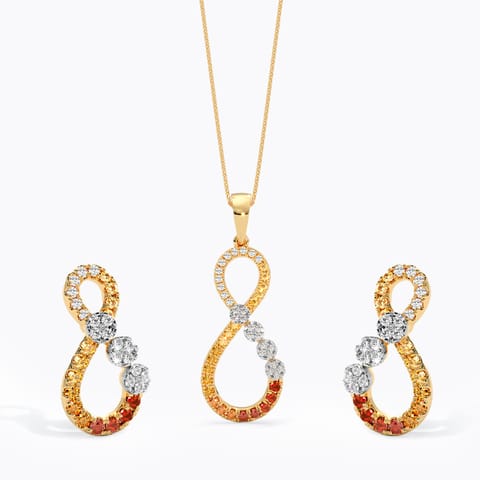 Honey Haze Gemstone Pendant Set