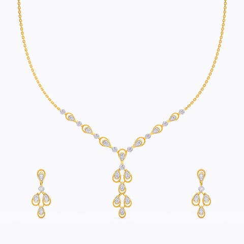 Dazzling Drops Diamond Necklace Set Dazzling Drops Diamond Necklace Set