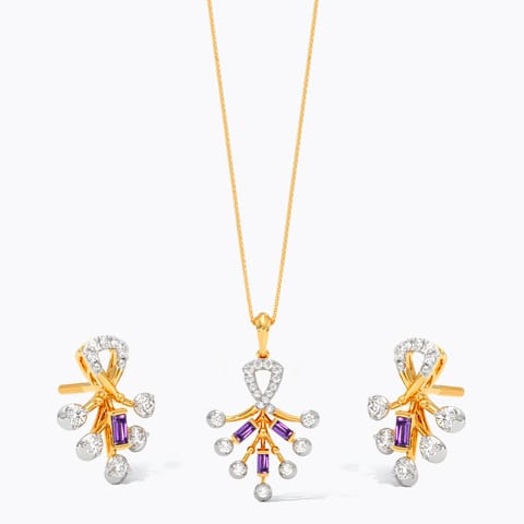 Sapphire Spring Gemstone Pendant Set Sapphire Spring Gemstone Pendant Set