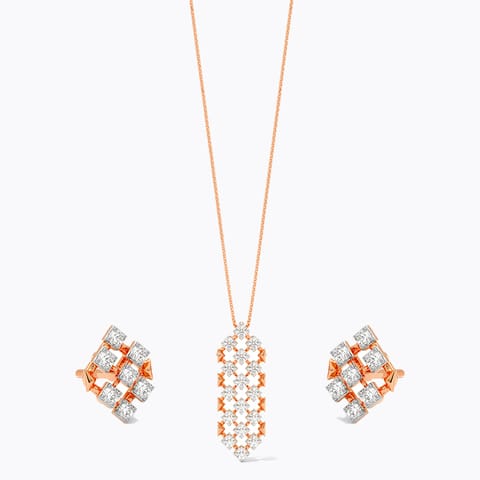 Twinkling Cinder Diamond Pendant Set Twinkling Cinder Diamond Pendant Set