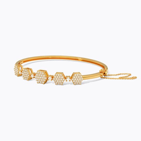 Sparkle Link 22KT Gemstone Bangle