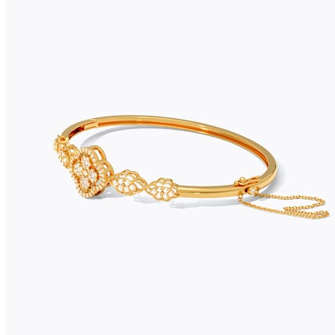 Clover Cascade 22KT Gemstone Bangle
