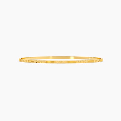 Sleek Spark 22KT Gold Bangle