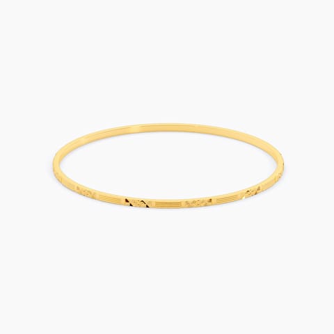 Sleek Spark 22KT Gold Bangle
