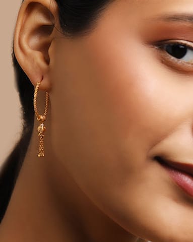 Chaavi 22KT Gold Hoop Earrings Chaavi 22KT Gold Hoop Earrings