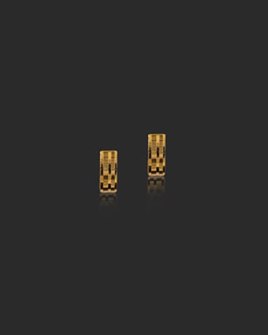 Simran 22KT Gold Hoop Earrings