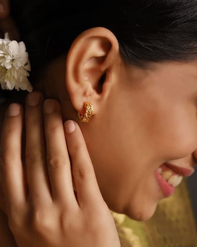 Deeksha Gold Hoop Earrings Deeksha Gold Hoop Earrings