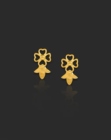 Aria 22KT Gold Stud Earrings Aria 22KT Gold Stud Earrings