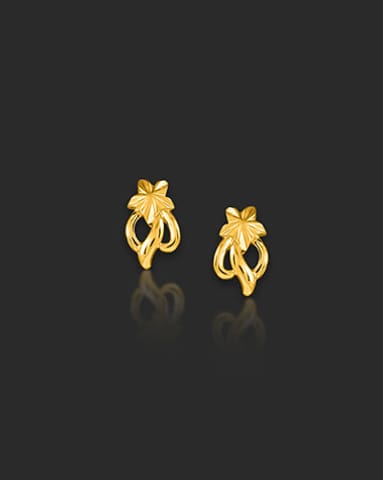 Leena 22KT Gold  Stud Earrings
