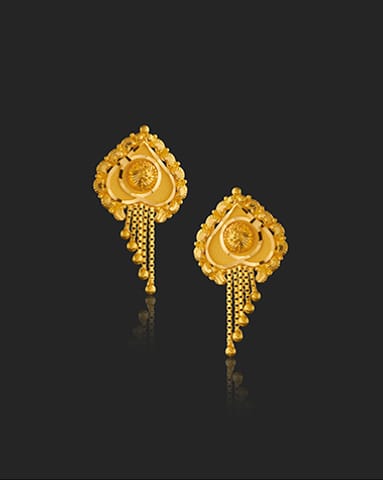 Aadya 22KT Gold Earrings