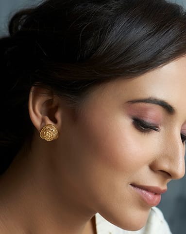 Devika 22KT Gold Earrings