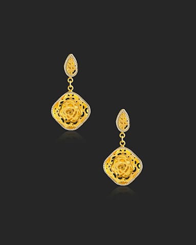 Reema 22KT Gold Trendy Delicate Earrings
