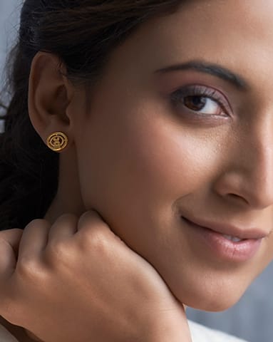 Nisha 22KT Gold EARRING