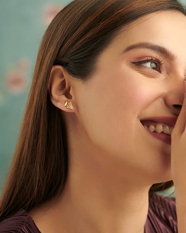 Aaradhya 22KT Gold Earrings