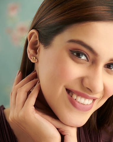 Jovina 22KT Gold Earrings