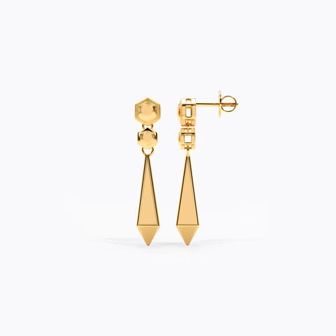 Niharika 22KT Gold Drop Earrings Niharika 22KT Gold Drop Earrings