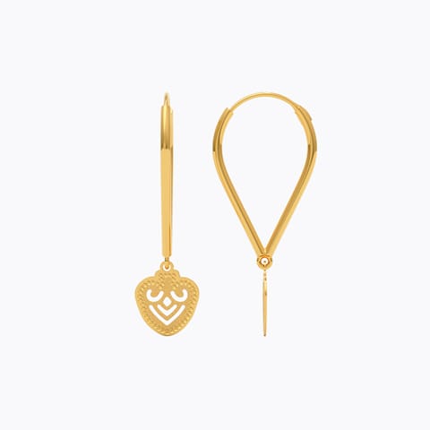 Svara Shine 22KT Gold Drop Earrings Svara Shine 22KT Gold Drop Earrings