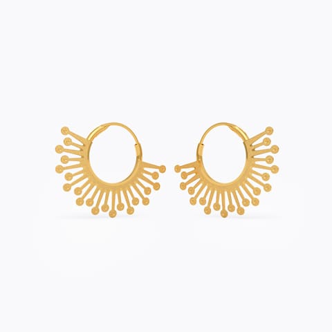 Vintage Vibe 22KT Gold Hoop Earrings Vintage Vibe 22KT Gold Hoop Earrings