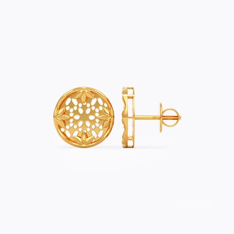 Zeenat 22KT Gold Stud Earrings Zeenat 22KT Gold Stud Earrings