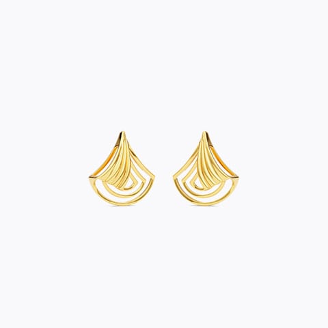 Zarqa 22KT Gold Stud Earrings