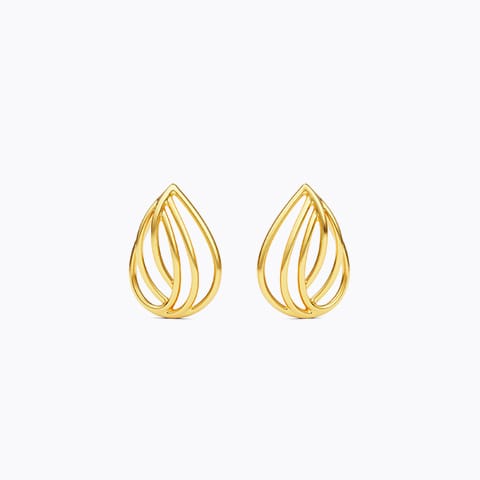 Glemesh 22KT Gold Stud Earrings
