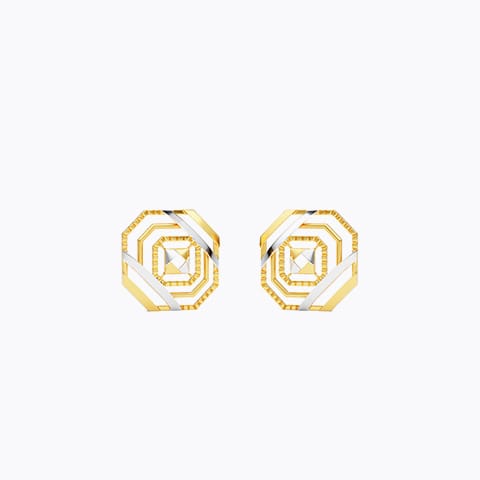 Fretia 22KT Gold Stud Earrings