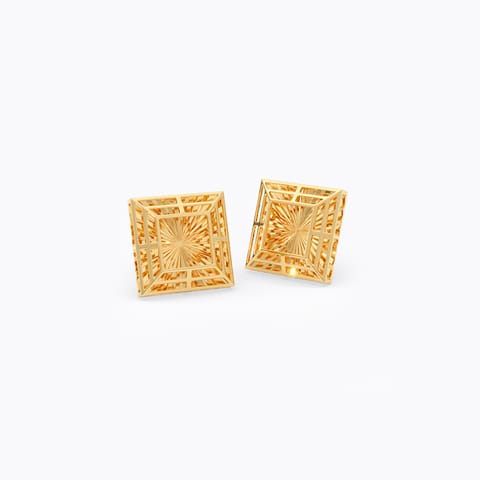 Zarinah 22KT Gold Stud Earrings