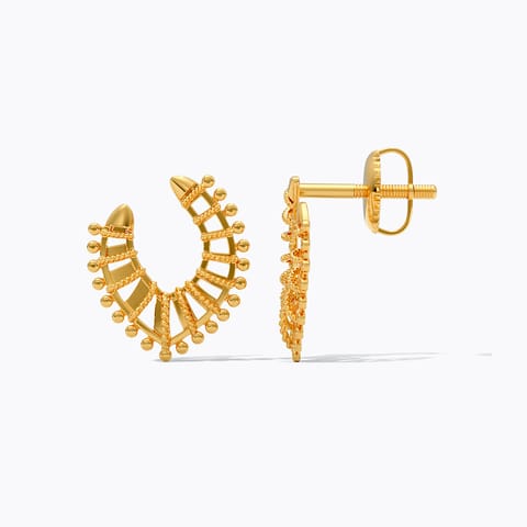 Boho Beads 22KT Gold Stud Earrings Boho Beads 22KT Gold Stud Earrings