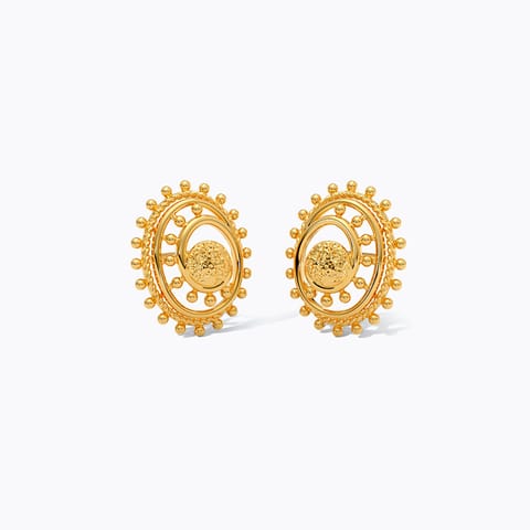 Sunlit 22KT Gold Stud Earrings Sunlit 22KT Gold Stud Earrings