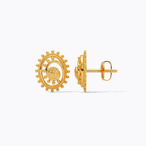 Sunlit 22KT Gold Stud Earrings Sunlit 22KT Gold Stud Earrings