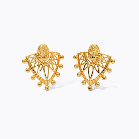Lippan 22KT Gold Stud Earrings Lippan 22KT Gold Stud Earrings