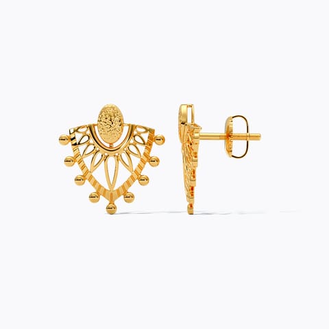 Lippan 22KT Gold Stud Earrings Lippan 22KT Gold Stud Earrings
