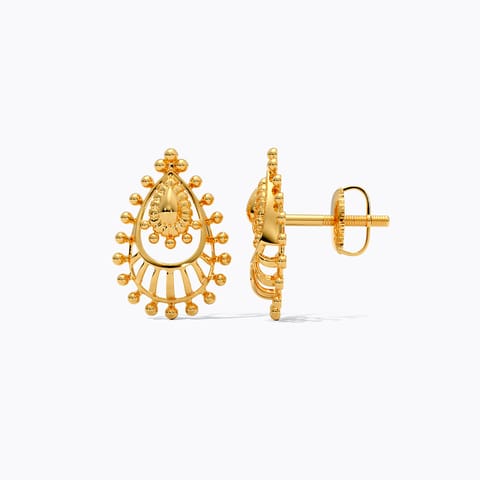 Reji 22KT Gold Stud Earrings Reji 22KT Gold Stud Earrings