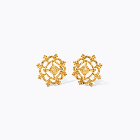 Buttercup 22KT Gold Stud Earrings Buttercup 22KT Gold Stud Earrings