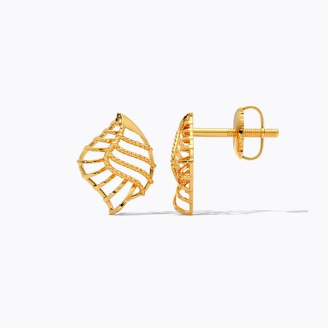 Conch 22KT Gold Stud Earrings Conch 22KT Gold Stud Earrings