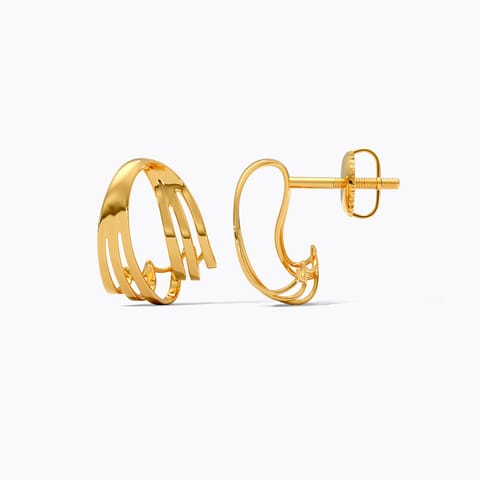 Urmih 22KT Gold Hoop Earrings