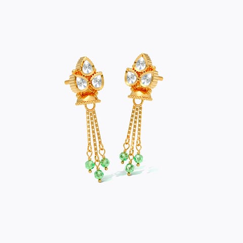Kundan Ornate 22KT Gemstone Stud Earrings Kundan Ornate 22KT Gemstone Stud Earrings