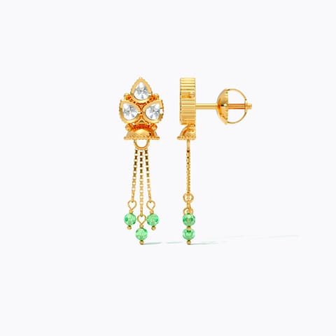 Kundan Ornate 22KT Gemstone Stud Earrings Kundan Ornate 22KT Gemstone Stud Earrings