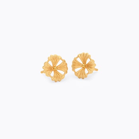 Golden Buttercup 22KT Gold Stud Earrings