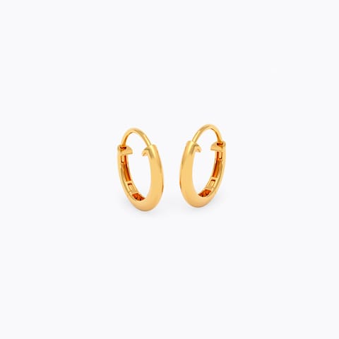 Classic 22KT Gold Hoop Earrings