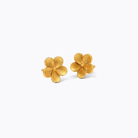 Auric Blossom 22KT Gold Stud Earrings