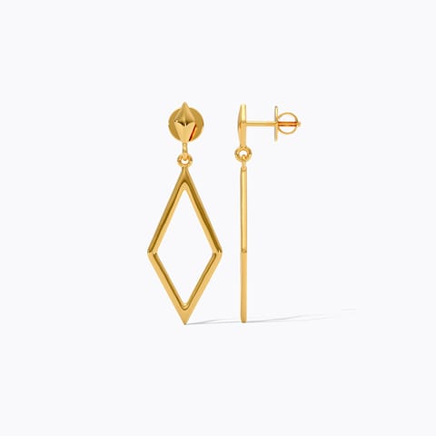 Hanging Kite 22KT Gold Drop Earrings
