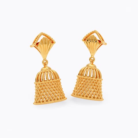 Filigree 22KT Gold Jhumkas