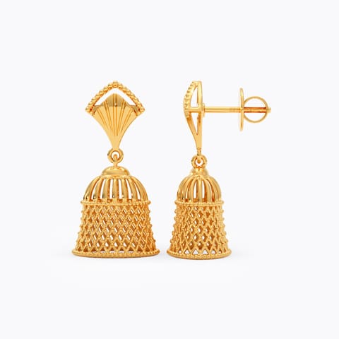 Filigree 22KT Gold Jhumkas