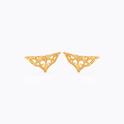 Ethnic Elegance 22KT Gold Stud Earrings