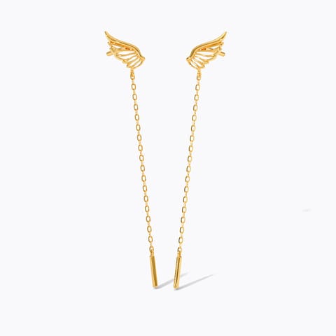 Auric Wings 22KT Gold Drop Earrings Auric Wings 22KT Gold Drop Earrings