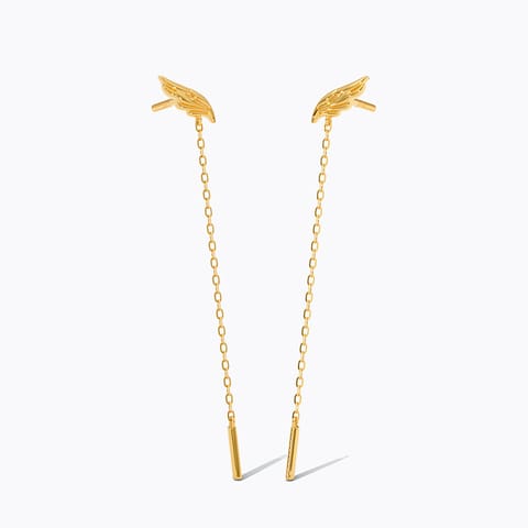 Astral Wings 22KT Gold Drop Earrings Astral Wings 22KT Gold Drop Earrings